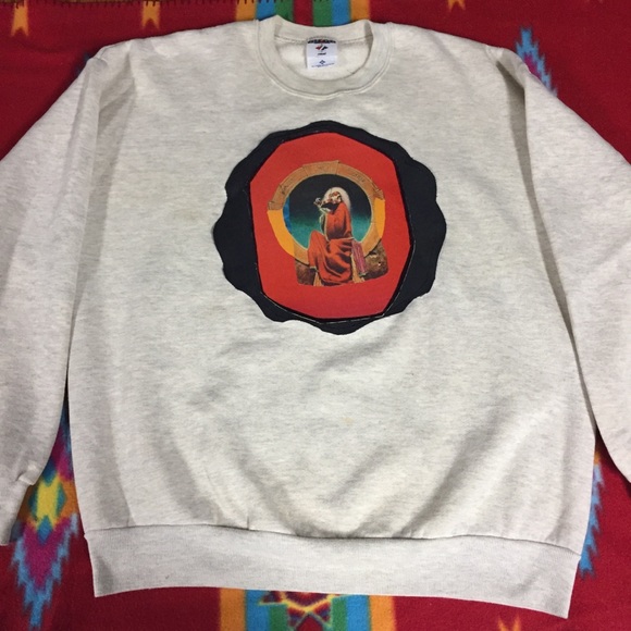 Grateful Dead Patch Upcycled 1990 Sweatshirt - Picture 6 of 10